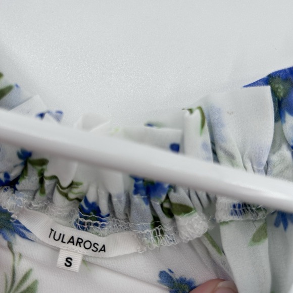 Tularosa Womens Floral Off the Shoulder Sheer Top Size‎ S Feminine Coquette - Picture 3 of 8